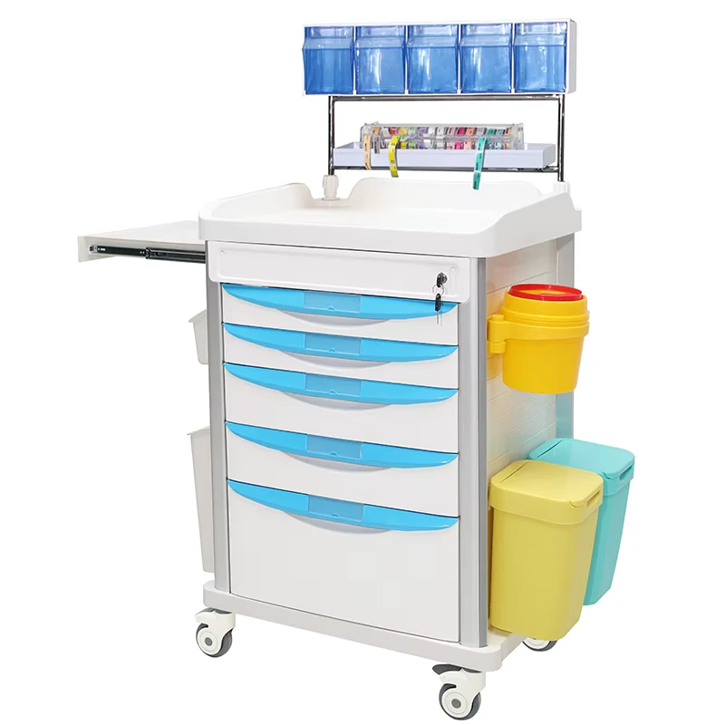 MN AC010 Medical Hospital Anesthesia Cart Emergency Nursing Trolley