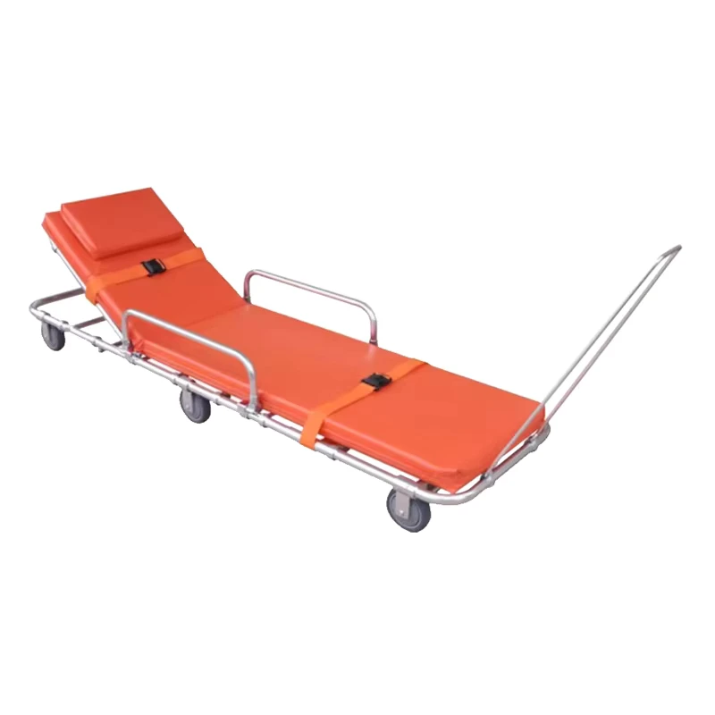 MN-AS006 Portable Aluminum Alloy Collapsible Ambulance Stretcher Trolley