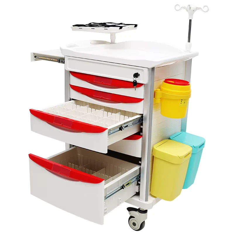 MN EC012 Professional Hospital Medical Anaesthesia Drug Emergency Trolley
