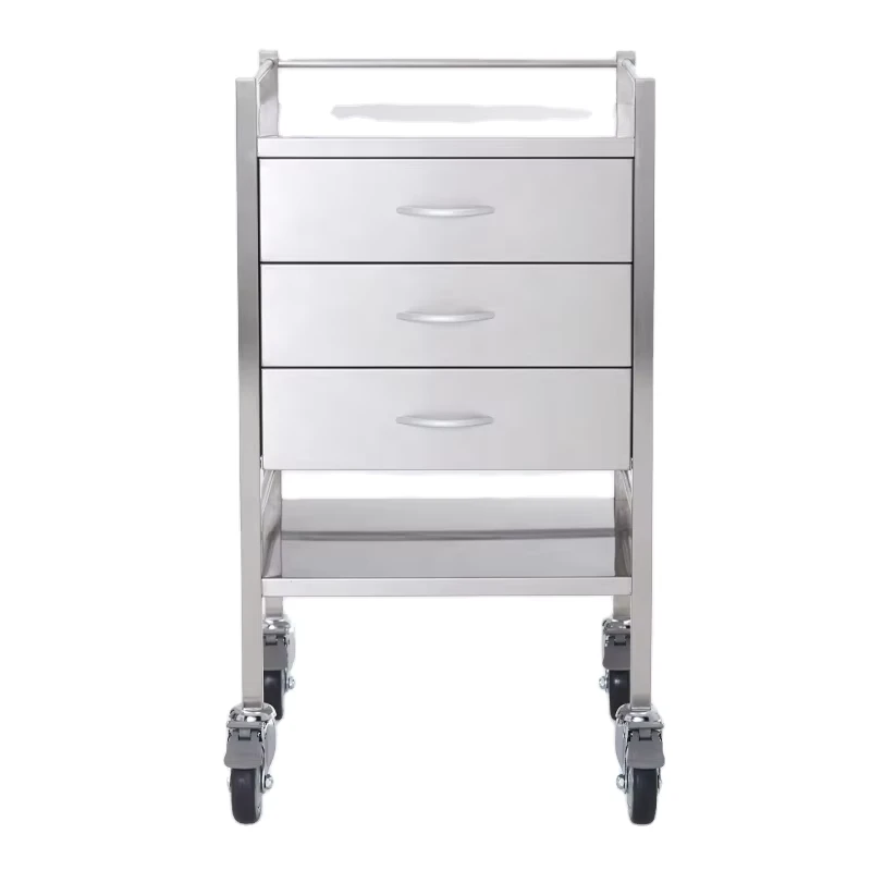 MT03 Movable Stainless Steel Hospital Trolley for Clinic
