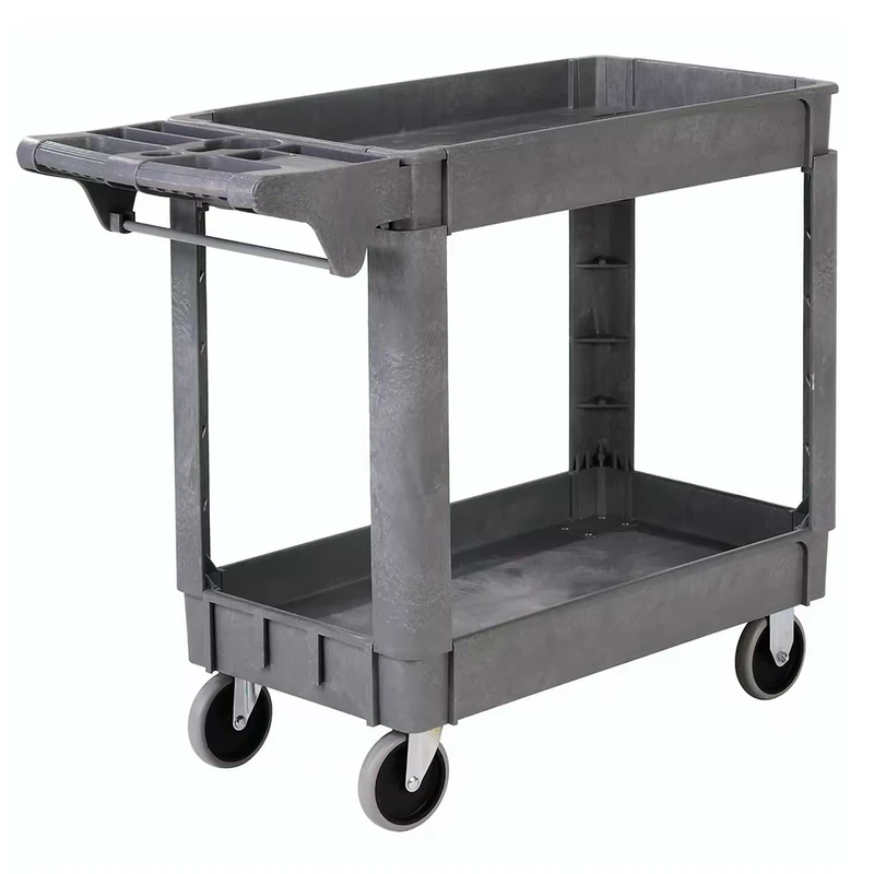 Maintenance free High quality Plastic Trolley Industrial Strength Service and Utility Cart