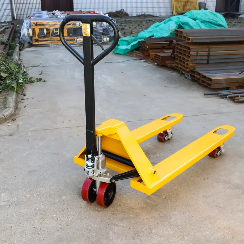 Manual Forklift 2 Ton 5Ton Pallet Truck Jack Transpaletas Stacker Hand Pallet Truck 685mm Fork Width Offroad
