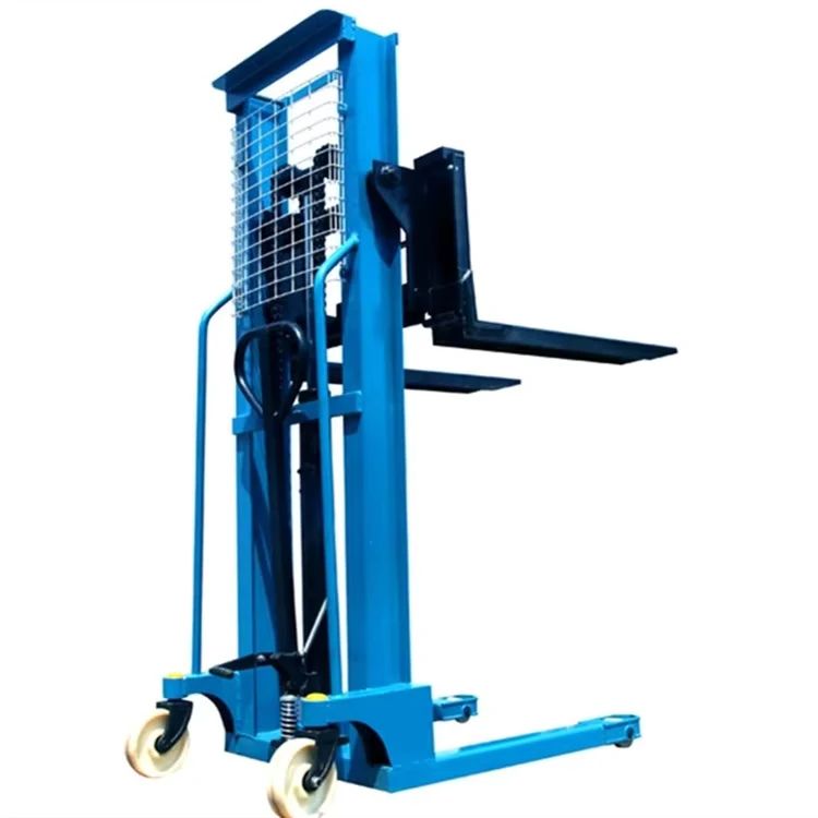 Manual Forklift 2 Tonnes C Beam Rise 1.6M Loading Unloading Truck Stacker Pallet Trucks 830mm Fork Length 150mm