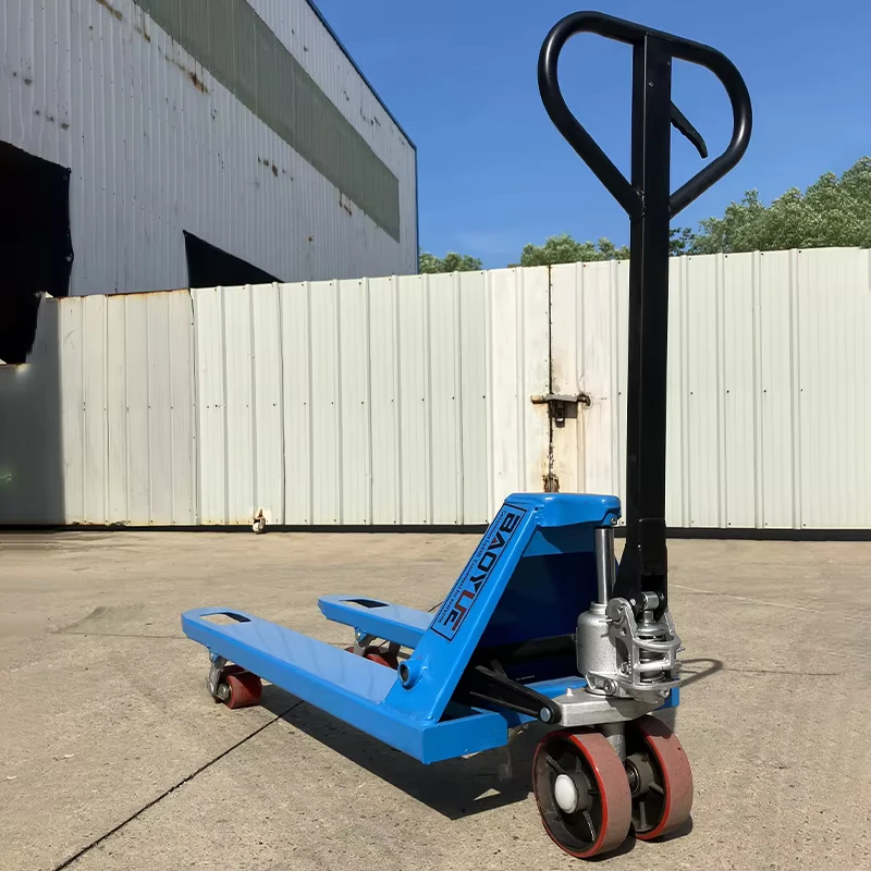 Manual Forklift 2.5ton Capacity PU Wheel Hydraulic Hand Pallet Truck Manual Pallet Jack