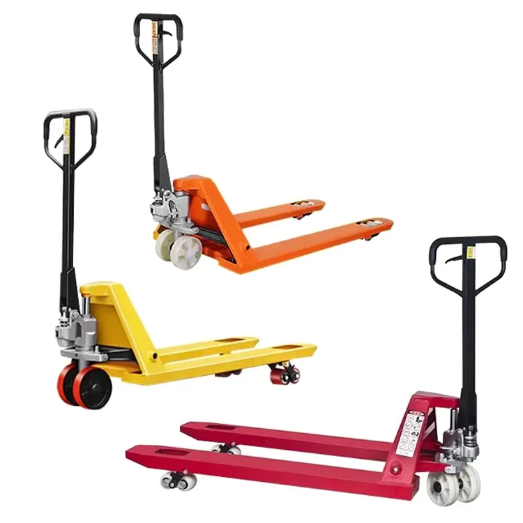 Manual Forklift 3 Ton Warehouse 550 PP Wheel Hydraulic Lift Hand Pallet Truck