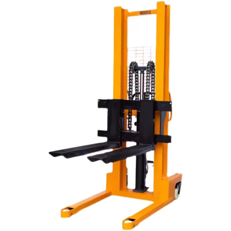Manual Forklift C beam 2 Tonnes Rise 1.6M Loading and Unloading Truck Stacker Pallet Trucks