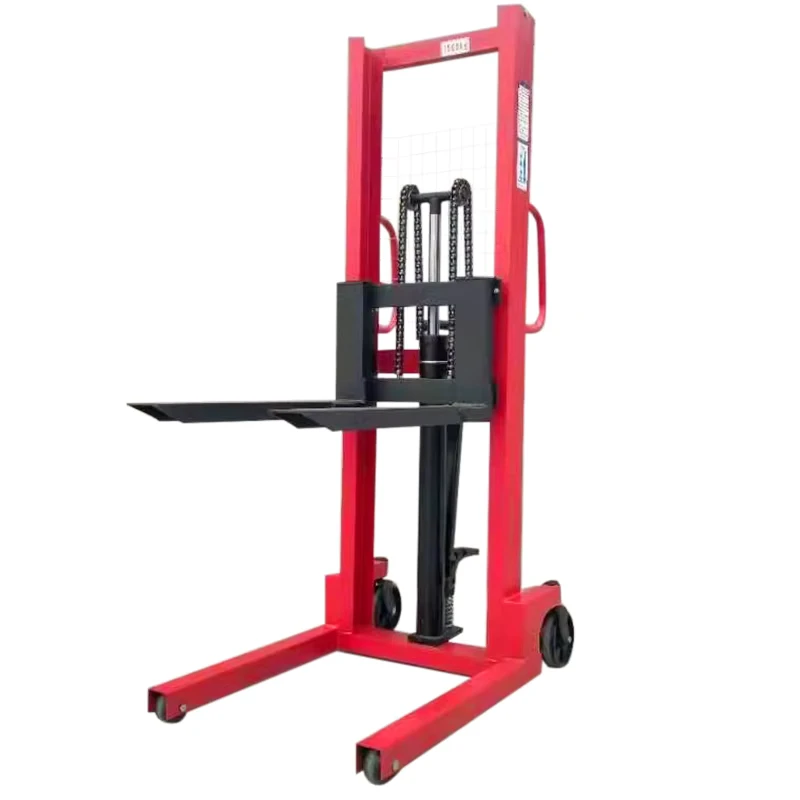 Manual Forklift Truck 1ton 1.5ton 2ton 3ton 1.6m 2m 3m Lift Stacking Machine Hand Forklift Stacker