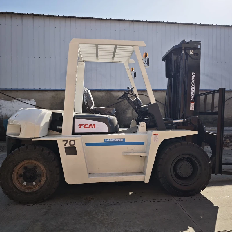 Manual Forklift with Diesel Engine Core Components Engine Gearbox Used FD70 7 Ton Restaurants Home Farms Use