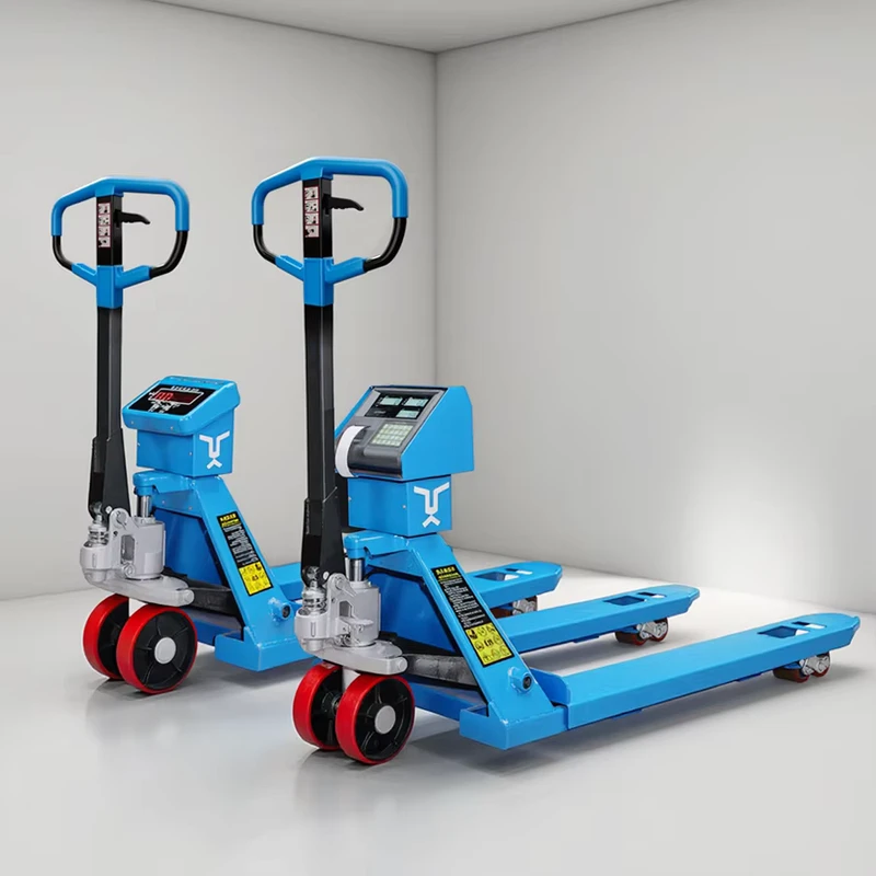 Manual Forklift with Scale Hydraulic Hand Pallet Truck Manual Weighing Pallet Jack