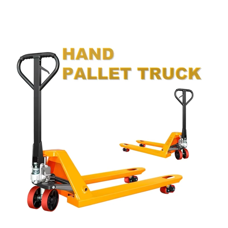 Manual Forklifts Pallet Truck with Nylon PU Wheels 2 Ton Capacity Hand Trolley for Restaurant and Retail Industries