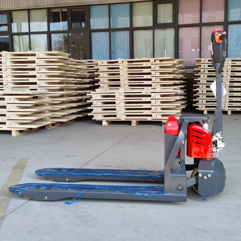 Manual Hand Electric Walk Behind Pallet Forklift Stacker 1.6m 2m 3m 500 Kgs With Weighting System Electronic Weight