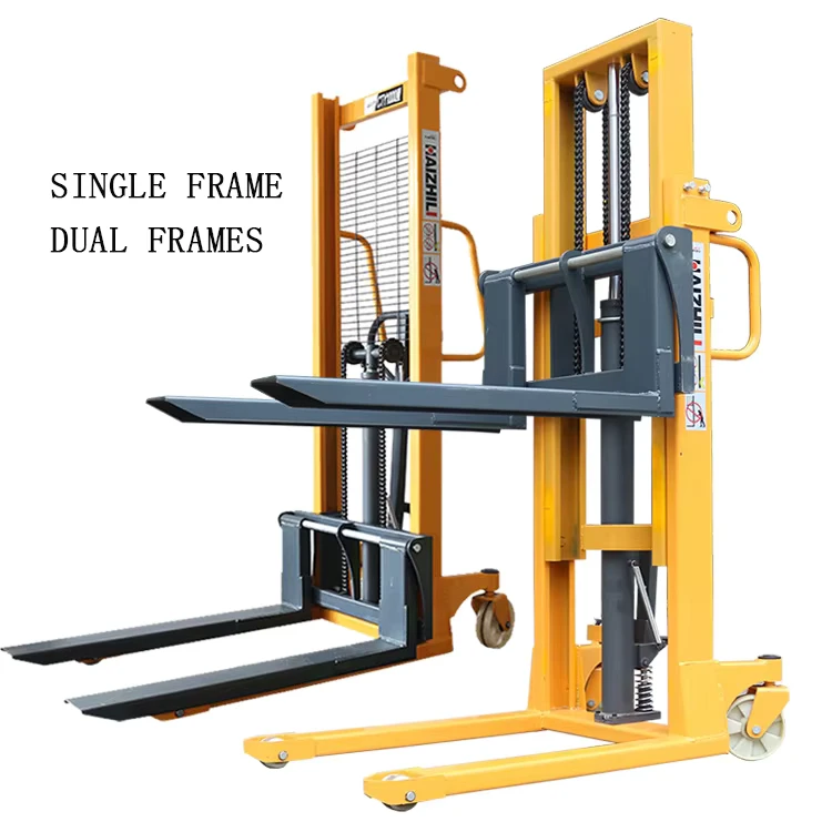 Manual Hand Forklift Hydraulic Stacker with Germany Parts