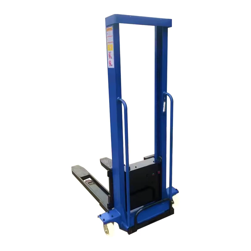 Manual Hand Lift Stacker Forklift Self-lift Semi Electric Reach Portable Self Loading Off-road Stacker