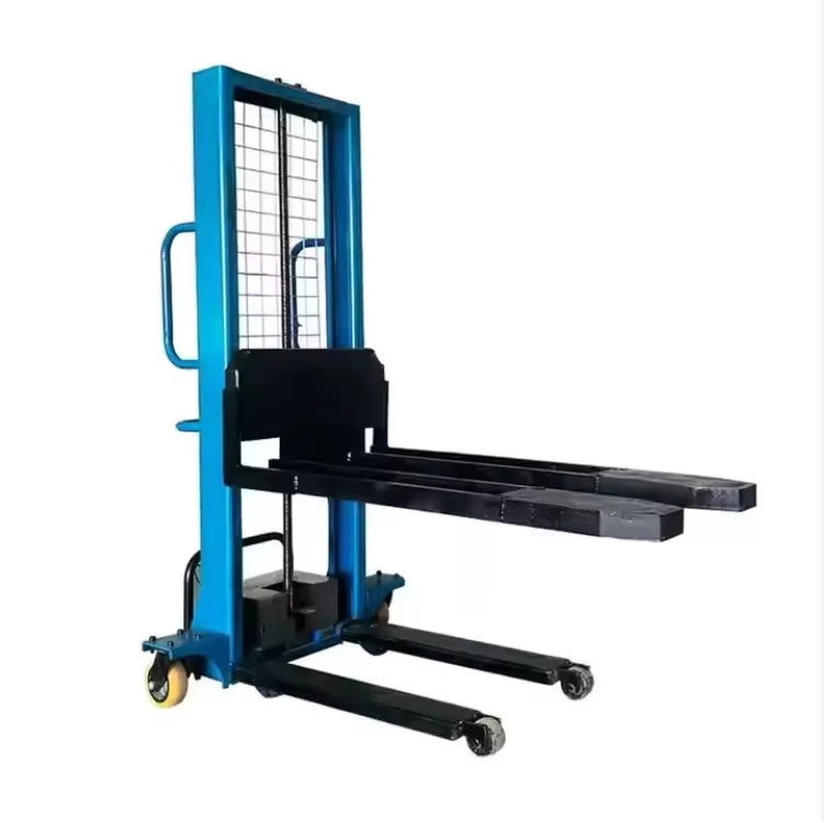 Manual Hand Pallet Stacker Hydraulic Lifter Straddle Reach Lift Truck Forklift Jack Electric Forklift
