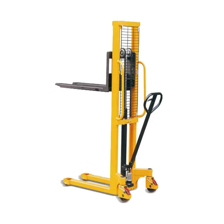 Manual Hand Stacker 2 Ton Forklift Pallet Hand Hydraulic Stacker Fork Lift Manual Stacker Forklift