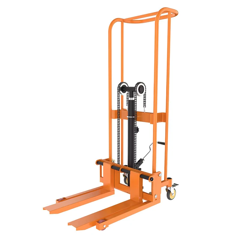 Manual Hydraulic Forklift Stacker 1-3 Ton Semi-Electric Forklift Polyurethane Tyres Lifting Stacker