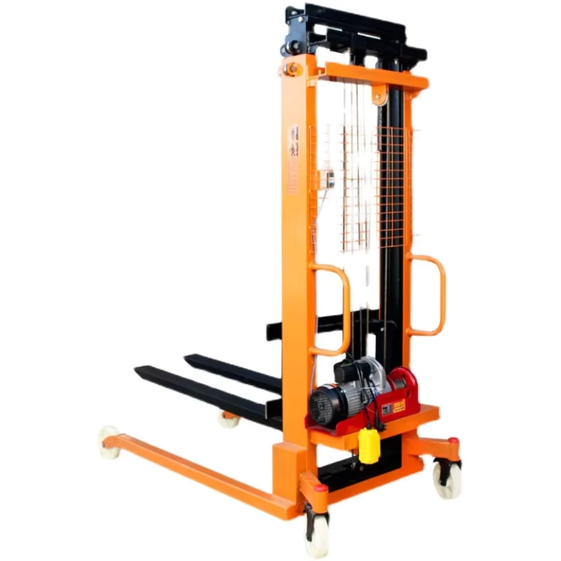 Manual Hydraulic Forklift Stacker Semi electric Lift Truck Hand Push Forklift