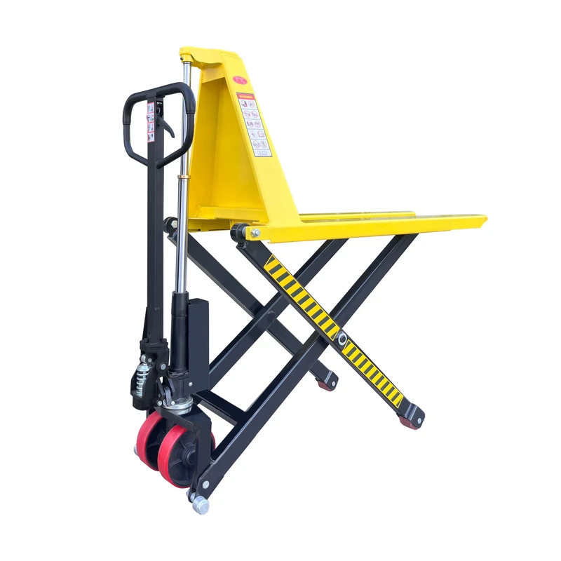 Manual Hydraulic High Lift Hand Scissor Lift Pallet Truck Made in China