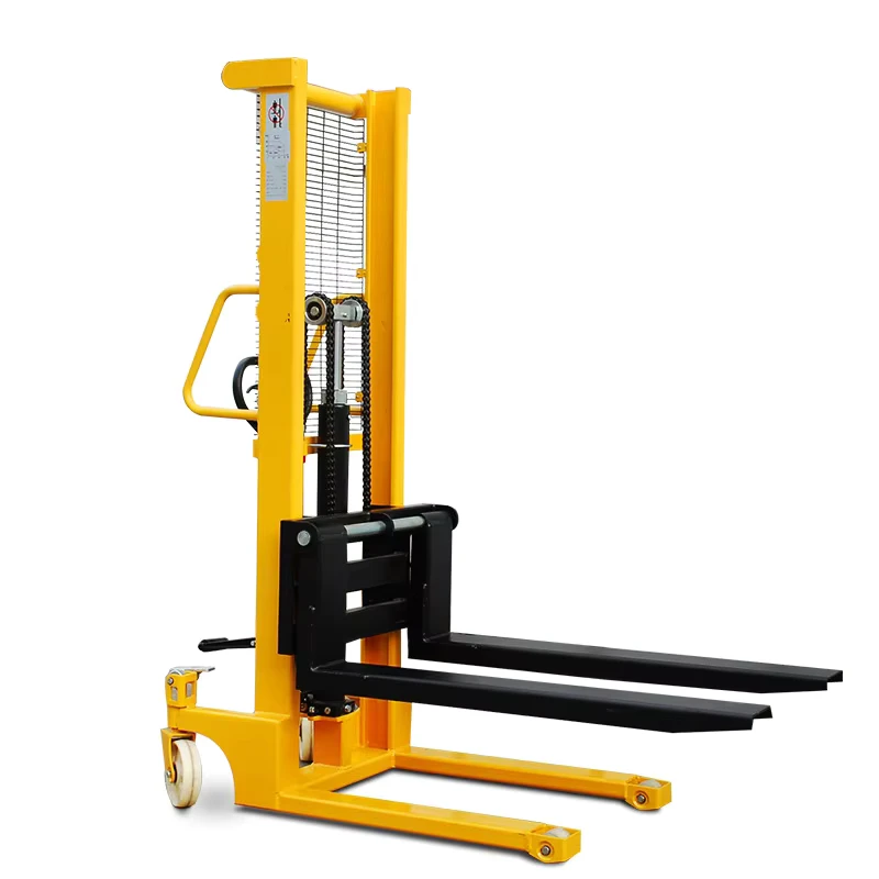 Manual Hydraulic Stacker Lift Truck 1 Ton Loading and Unloading Truck
