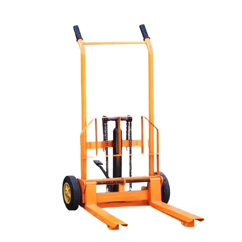 Manual Hydraulic Steel Forklift with 80mm Fork Height All Terrain for Warehouse & Factory Use