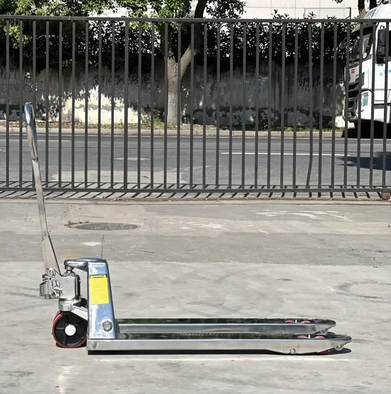 Manual Lift Forklift Jack Transpallet Trolley 2 Ton Stainless Steel Hand Pallet Truck