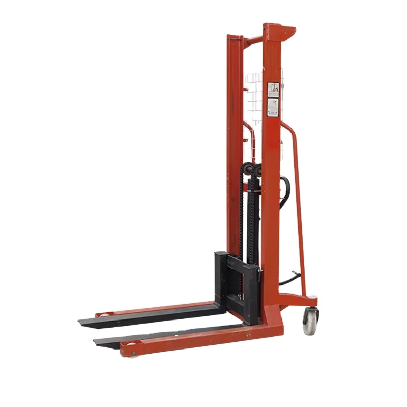 Manual Lifting Pallet Stacker Hand Hydraulic Forklift Stacker