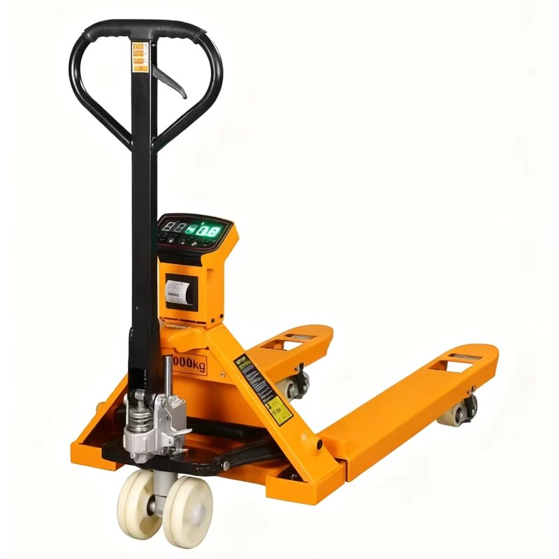Manual Pallet Lift Forklift with Scale and Printer
