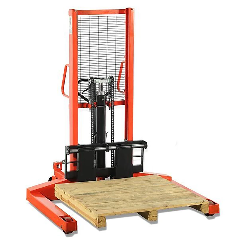Manual Pallet Lifter Stacker 1.6m Lifting Height Container Hydraulic Manual Hand Stacker Forklift