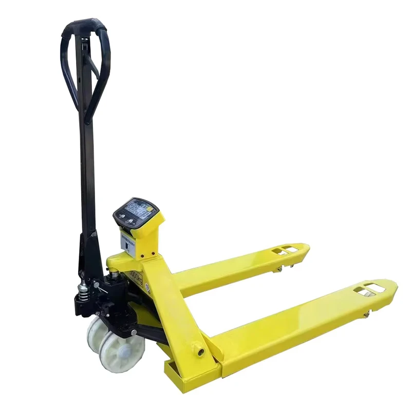 Manual Pallet Truck with Scale Type Transpallet Truck Forklift Stacker