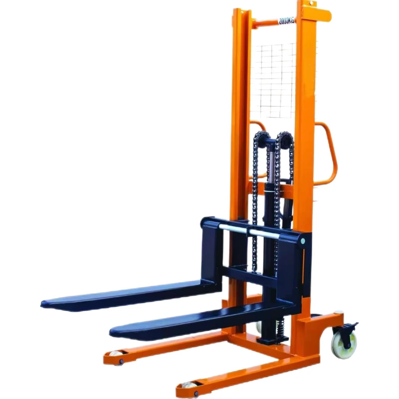 Manual Stacker 2 Ton Lift Stacker Truck Handling Elevated Stacker Truck Manual Forklift