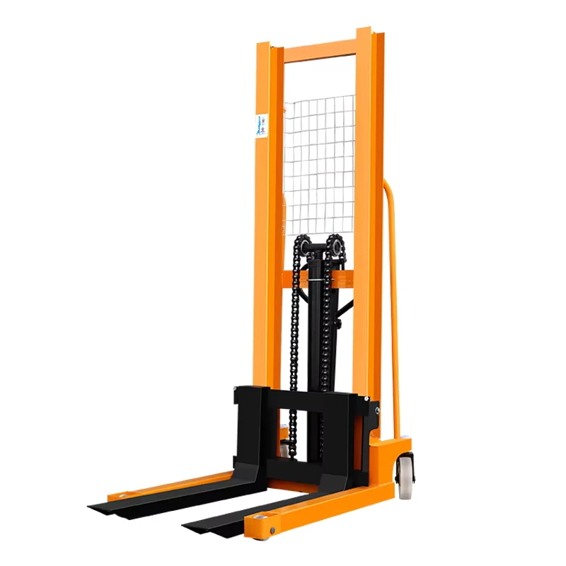 Manual Stacker Forklift Fork Thickness 50mm Lifting Height 1.6m Hydraulic Forklift Widely Used in Factory Warehouse
