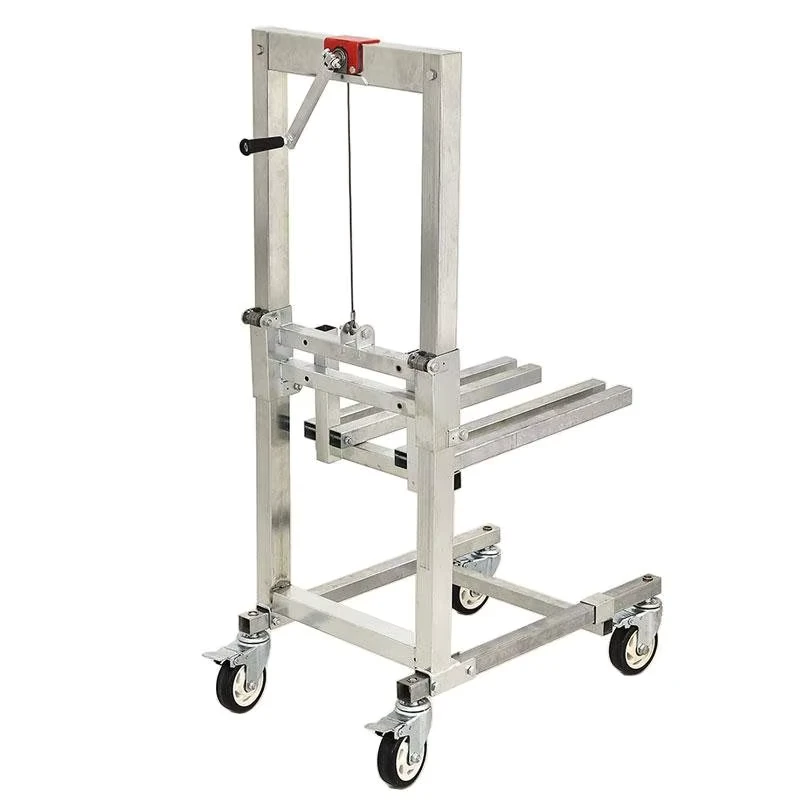 Manual Unloading Lifting Hand Pallet Truck Forklift Portable Folding Stacking Lightweight Household Lifting Cart 85cm Fork