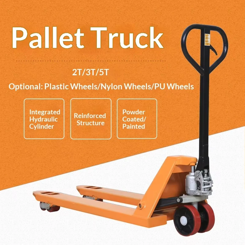 Manual Warehouse Loading unloading Hand pushed Pallet Forklift 2-35 ton Hydraulic Transport Vehicle