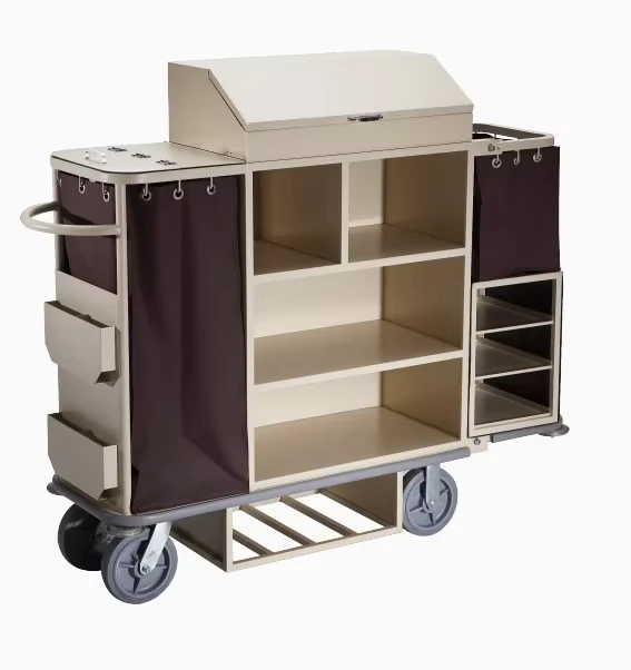 Manufacturer Room Cleaning Service Laundry Trolley Room Maid Hotel Housekeeping Cart