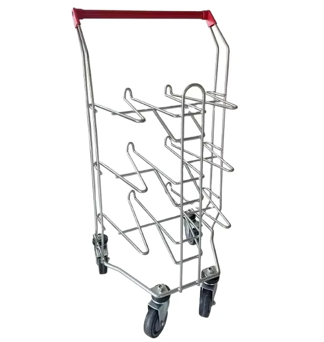 Manufacturers Supply Meal Tray Cart Self service Dining Trolley KTV Restaurant Dessert Burger Shop Metal Three tier Trolley