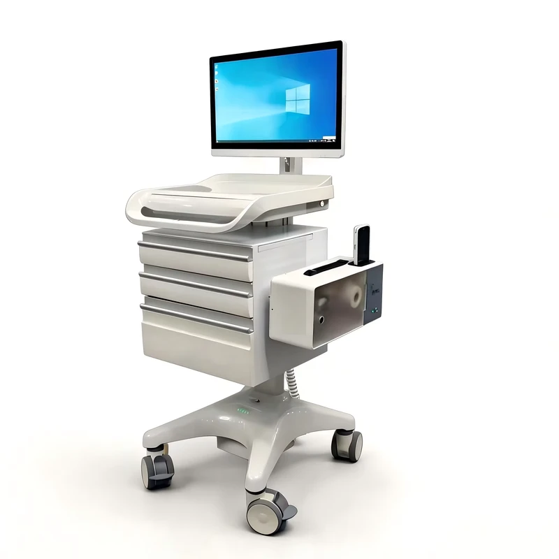 Meden M6 Hospital Emergency Crash Cart Antimicrobial ABS Material Professional Medical Nursing Trolley 4 Silent Medical Castors