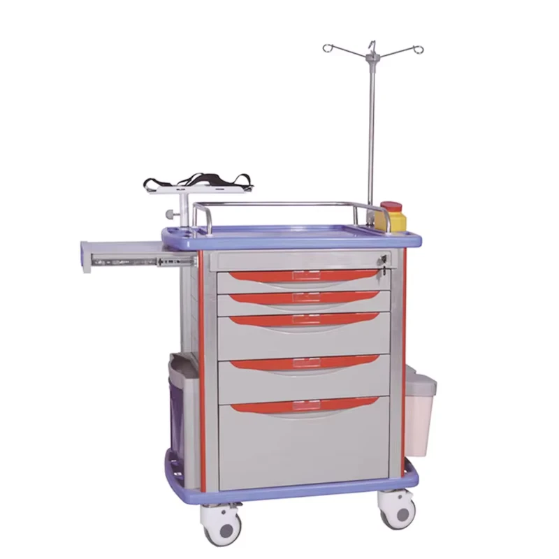 Medical Equipment Abs Emergency Hospital Trolley Cart for Sale