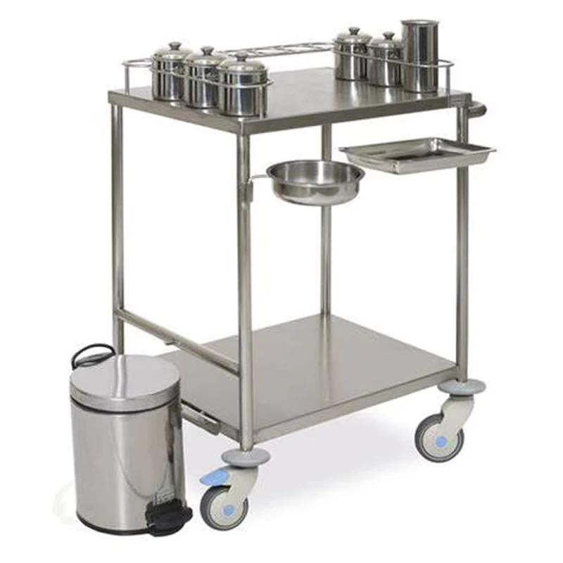 Medical Surgical Instrument Dressing Trolley Hospital Furniture Cart