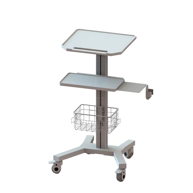 Medical Trolley Cart with Laptop Pallet Monitor Mount Dental Clinic Cart with Wheels for Hospital Beauty Salon Dental Cart