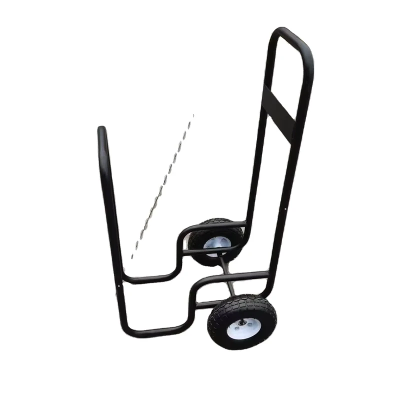 Mesh Structure Firewood Trolley Customizable Firewood Log Cart