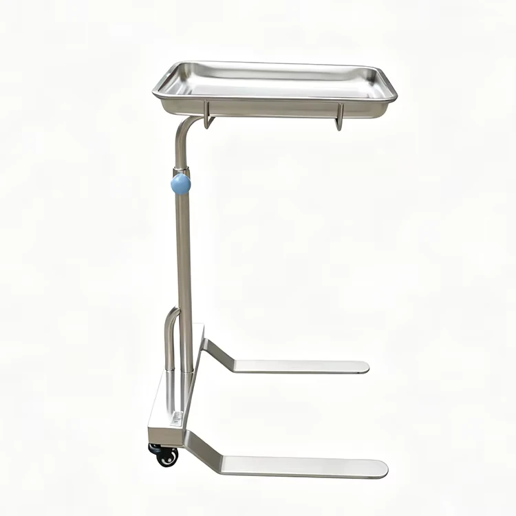 Metal Cart Medical DT 1 Stainless Steel Medical Trolley for Surgical Instruments Hospital Furniture ISO Approved