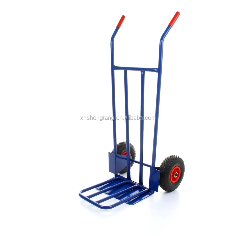 Metal Hand Trolley Cargo Dolly Cart 200kg Load Capacity Industrial Shopping Use Platform Structure OEM Customizable