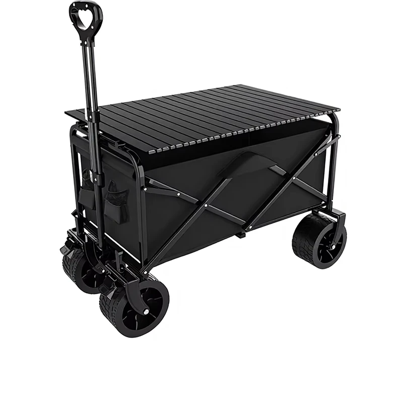 Metal Outdoor Camping Foldable Shopping & Tool Cart