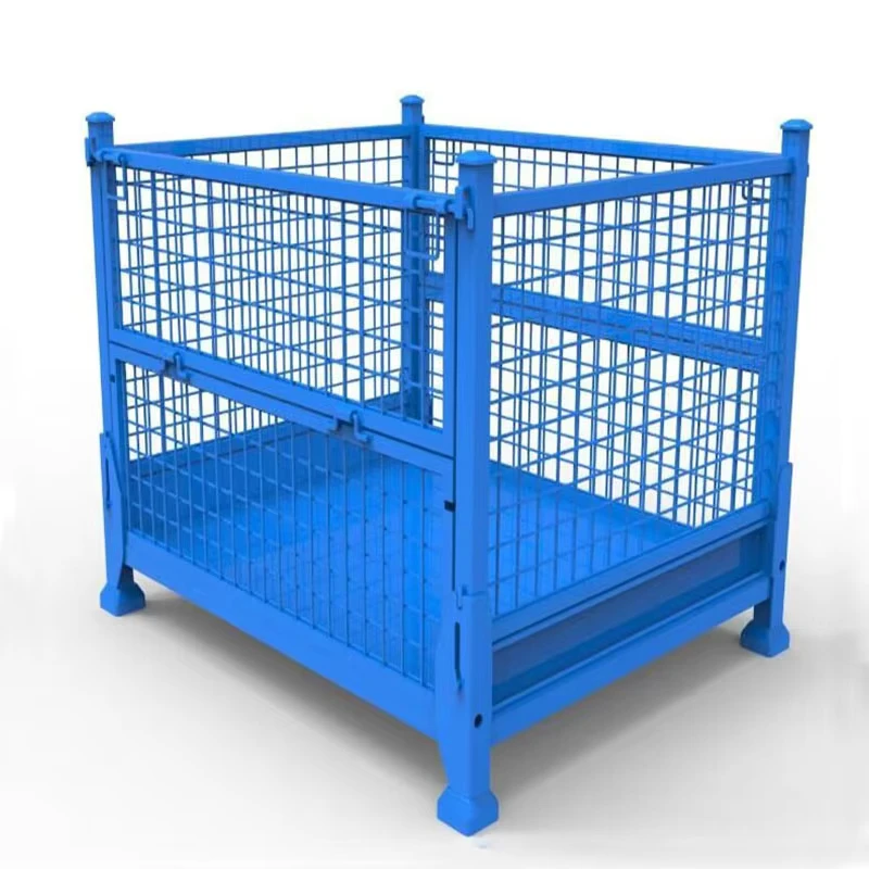 Metal Storage Cages with Wheels Trolley Steel Roll Box Container Cart Wire Mesh Cage