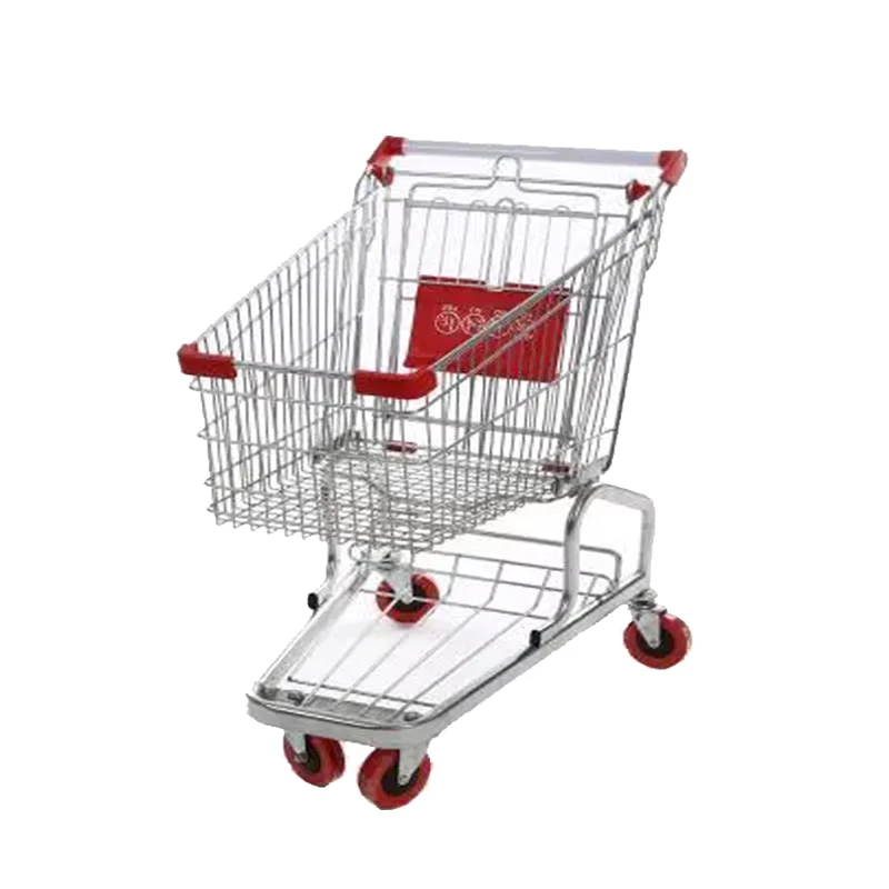 Metal Wheel Cart Supermarket Trolley Shopping Cart