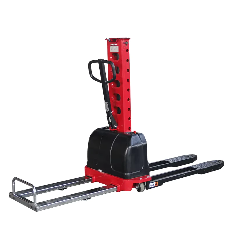 Mini Container Self Loading Hydraulic Stacker Forklift 500kg 1000kg Mounted Hand Push Electric Lift for Restaurant