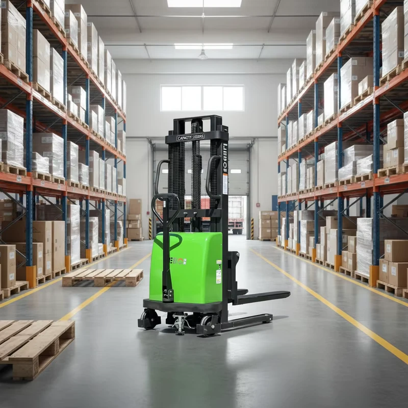 Mini Forklift Semi Electric Pallet Stacker Semi-automatic Manual Hand Forklift Hand Pallet Jack Lift