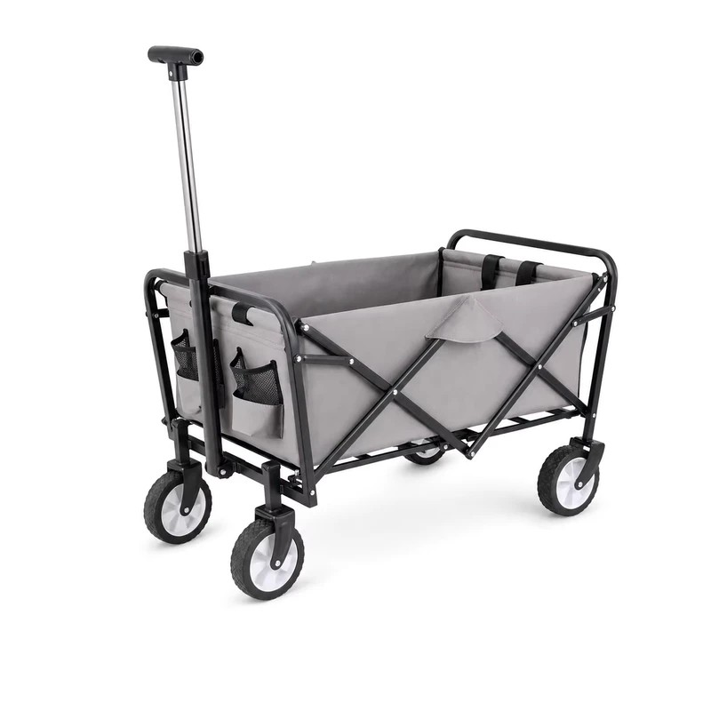 Mini Four Wheel Portable Foldable Cart Folding Wagon Trolley for Outdoor Shopping Camping Beach