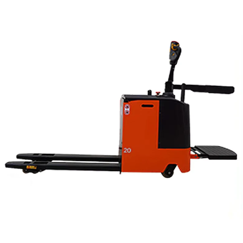 Mini Full Electric Pallet Truck with Long Fork Stand CBD30 Model 1-10T Capacity 2-Year Warranty