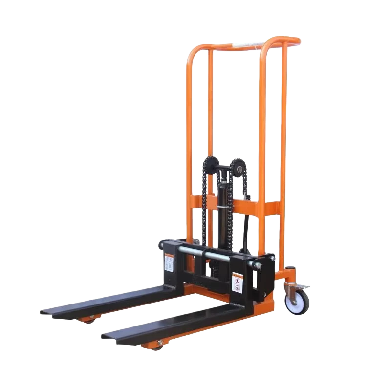 Mini Manual Type Forklift Capacity 200KG 400kg Pallet Stacker Portable Manual Pallet Stacker
